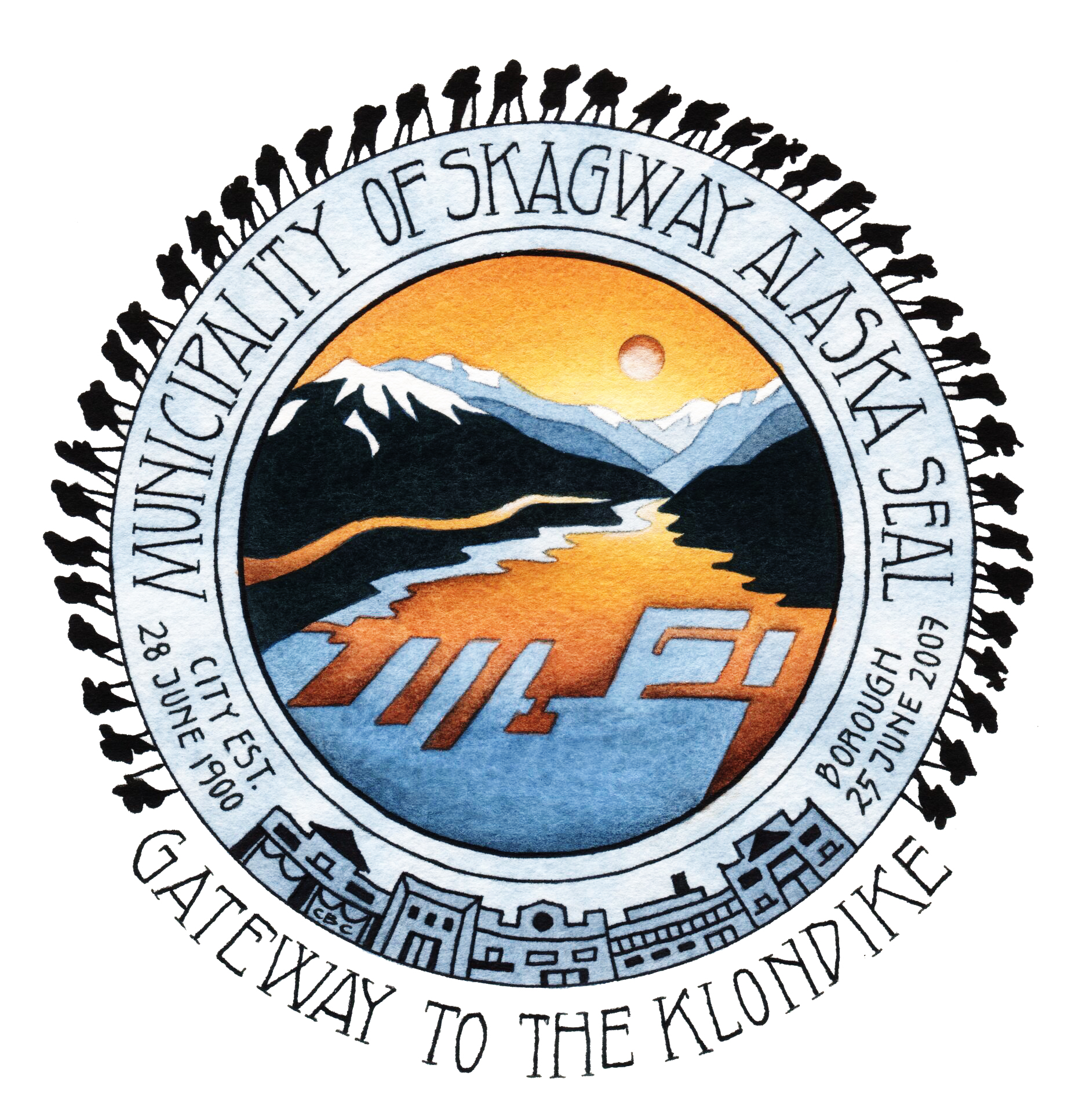 This is an image of the seal of Municipality of Skagway Borough